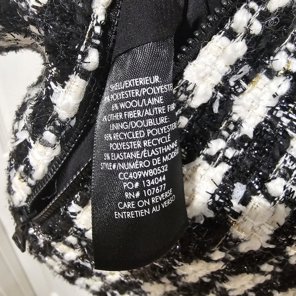 Alice + Olivia Clyde Houndstooth Tweed Sheath Dress - Picture 7 of 8